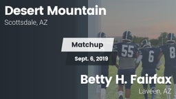 Matchup: Desert Mountain vs. Betty H. Fairfax 2019