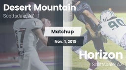 Matchup: Desert Mountain vs. Horizon  2019