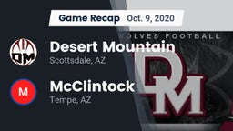 Recap: Desert Mountain  vs. McClintock  2020