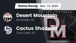 Recap: Desert Mountain  vs. Cactus Shadows  2020