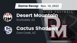 Recap: Desert Mountain  vs. Cactus Shadows  2022