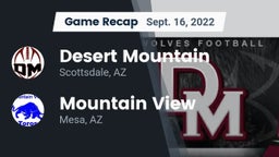 Recap: Desert Mountain  vs. Mountain View  2022