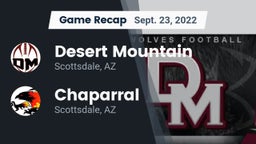 Recap: Desert Mountain  vs. Chaparral  2022