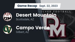 Recap: Desert Mountain  vs. Campo Verde  2023