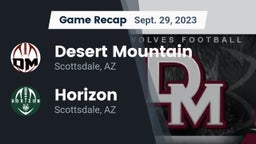 Recap: Desert Mountain  vs. Horizon  2023
