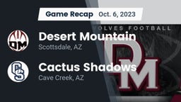 Recap: Desert Mountain  vs. Cactus Shadows  2023