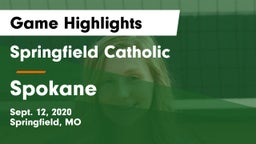 Springfield Catholic  vs Spokane Game Highlights - Sept. 12, 2020