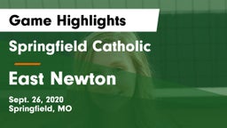 Springfield Catholic  vs East Newton  Game Highlights - Sept. 26, 2020