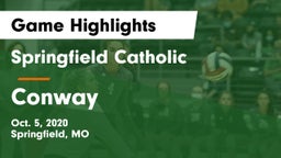 Springfield Catholic  vs Conway Game Highlights - Oct. 5, 2020