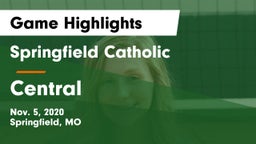 Springfield Catholic  vs Central  Game Highlights - Nov. 5, 2020
