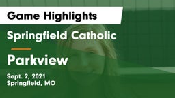 Springfield Catholic  vs Parkview  Game Highlights - Sept. 2, 2021