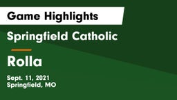 Springfield Catholic  vs Rolla  Game Highlights - Sept. 11, 2021