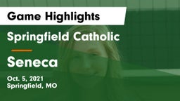 Springfield Catholic  vs Seneca  Game Highlights - Oct. 5, 2021