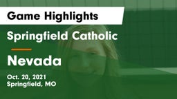 Springfield Catholic  vs Nevada  Game Highlights - Oct. 20, 2021