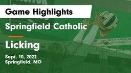 Springfield Catholic  vs Licking  Game Highlights - Sept. 10, 2022