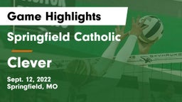 Springfield Catholic  vs Clever  Game Highlights - Sept. 12, 2022