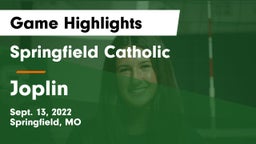 Springfield Catholic  vs Joplin  Game Highlights - Sept. 13, 2022