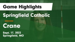 Springfield Catholic  vs Crane Game Highlights - Sept. 17, 2022