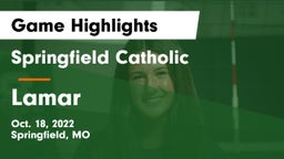 Springfield Catholic  vs Lamar  Game Highlights - Oct. 18, 2022