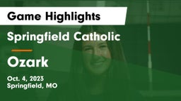 Springfield Catholic  vs Ozark  Game Highlights - Oct. 4, 2023