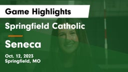 Springfield Catholic  vs Seneca  Game Highlights - Oct. 12, 2023