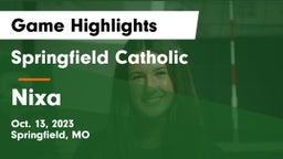 Springfield Catholic  vs Nixa  Game Highlights - Oct. 13, 2023