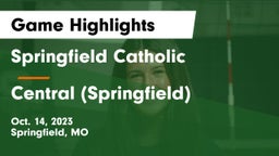 Springfield Catholic  vs Central  (Springfield) Game Highlights - Oct. 14, 2023