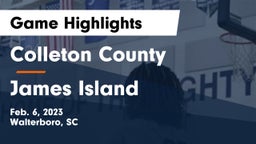 Colleton County  vs James Island  Game Highlights - Feb. 6, 2023