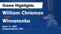 William Chrisman  vs Winnetonka  Game Highlights - April 13, 2023