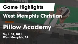 West Memphis Christian  vs Pillow Academy Game Highlights - Sept. 18, 2021