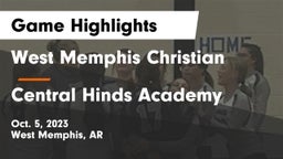 West Memphis Christian  vs Central Hinds Academy Game Highlights - Oct. 5, 2023