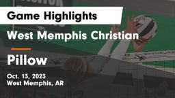 West Memphis Christian  vs Pillow Game Highlights - Oct. 13, 2023