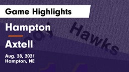 Hampton  vs Axtell  Game Highlights - Aug. 28, 2021