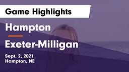 Hampton  vs Exeter-Milligan Game Highlights - Sept. 2, 2021