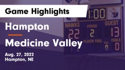Hampton  vs Medicine Valley  Game Highlights - Aug. 27, 2022