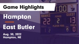 Hampton  vs East Butler  Game Highlights - Aug. 30, 2022