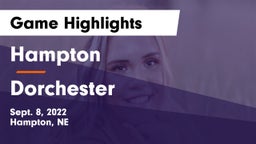 Hampton  vs Dorchester  Game Highlights - Sept. 8, 2022