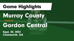 Murray County  vs Gordon Central   Game Highlights - Sept. 20, 2022