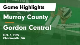 Murray County  vs Gordon Central   Game Highlights - Oct. 3, 2022