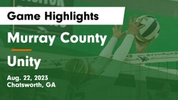 Murray County  vs Unity Game Highlights - Aug. 22, 2023