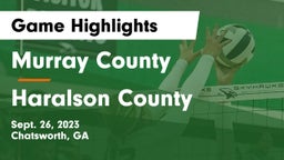 Murray County  vs Haralson County  Game Highlights - Sept. 26, 2023