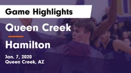 Queen Creek  vs Hamilton  Game Highlights - Jan. 7, 2020