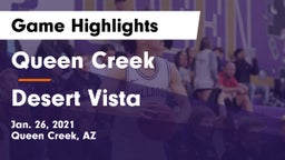 Queen Creek  vs Desert Vista  Game Highlights - Jan. 26, 2021