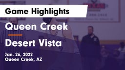 Queen Creek  vs Desert Vista  Game Highlights - Jan. 26, 2022