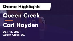 Queen Creek  vs Carl Hayden  Game Highlights - Dec. 14, 2023