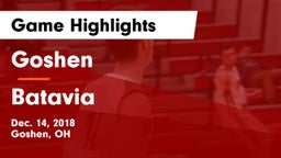 Goshen  vs Batavia  Game Highlights - Dec. 14, 2018