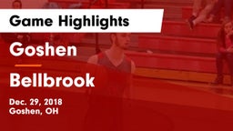 Goshen  vs Bellbrook Game Highlights - Dec. 29, 2018