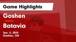 Goshen  vs Batavia  Game Highlights - Jan. 5, 2024