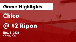 Chico  vs @ #2 Ripon Game Highlights - Nov. 8, 2022