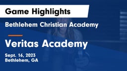 Bethlehem Christian Academy  vs Veritas Academy Game Highlights - Sept. 16, 2023
